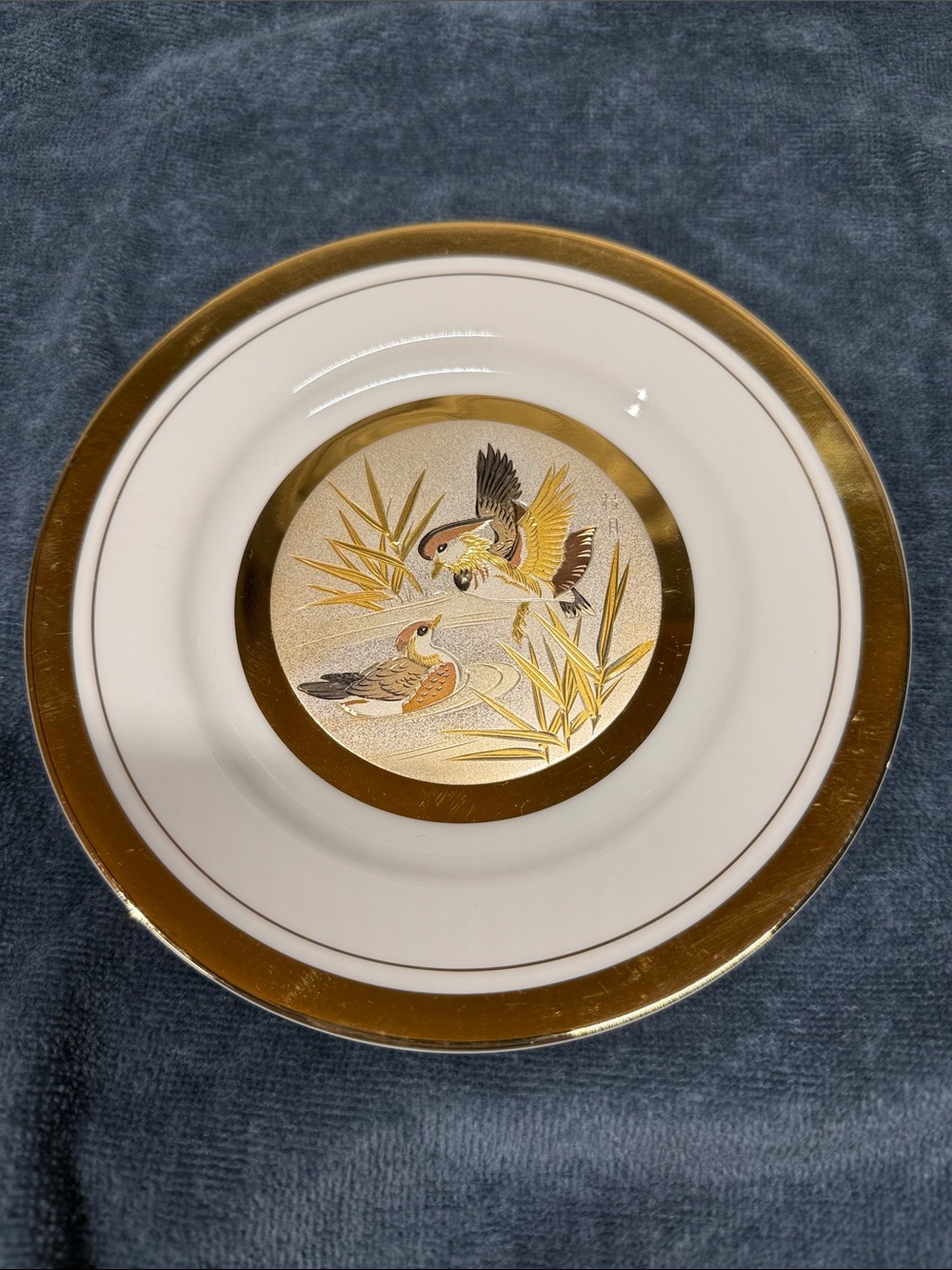 The Art of Chokin Decorative Plate - Made in Japan